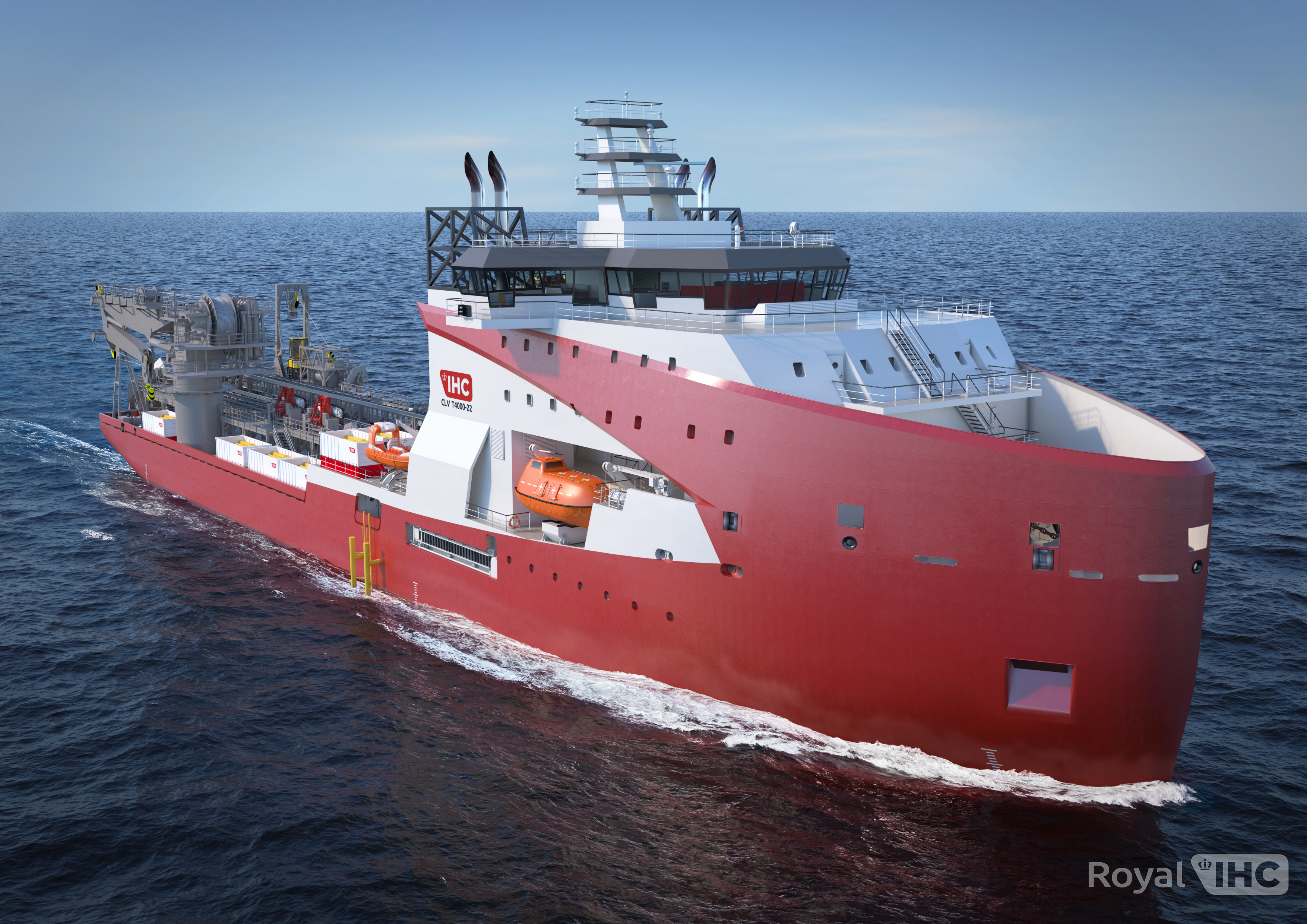 artist impression of an inter array cable lay vessel