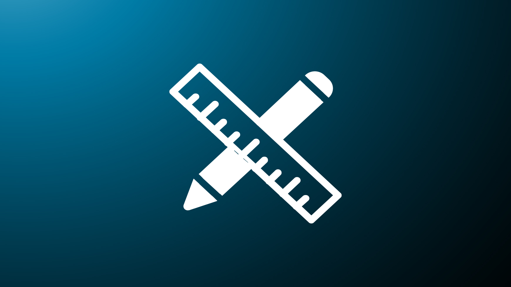 Multi-disciplinary engineering capability  icon of pencil and ruler