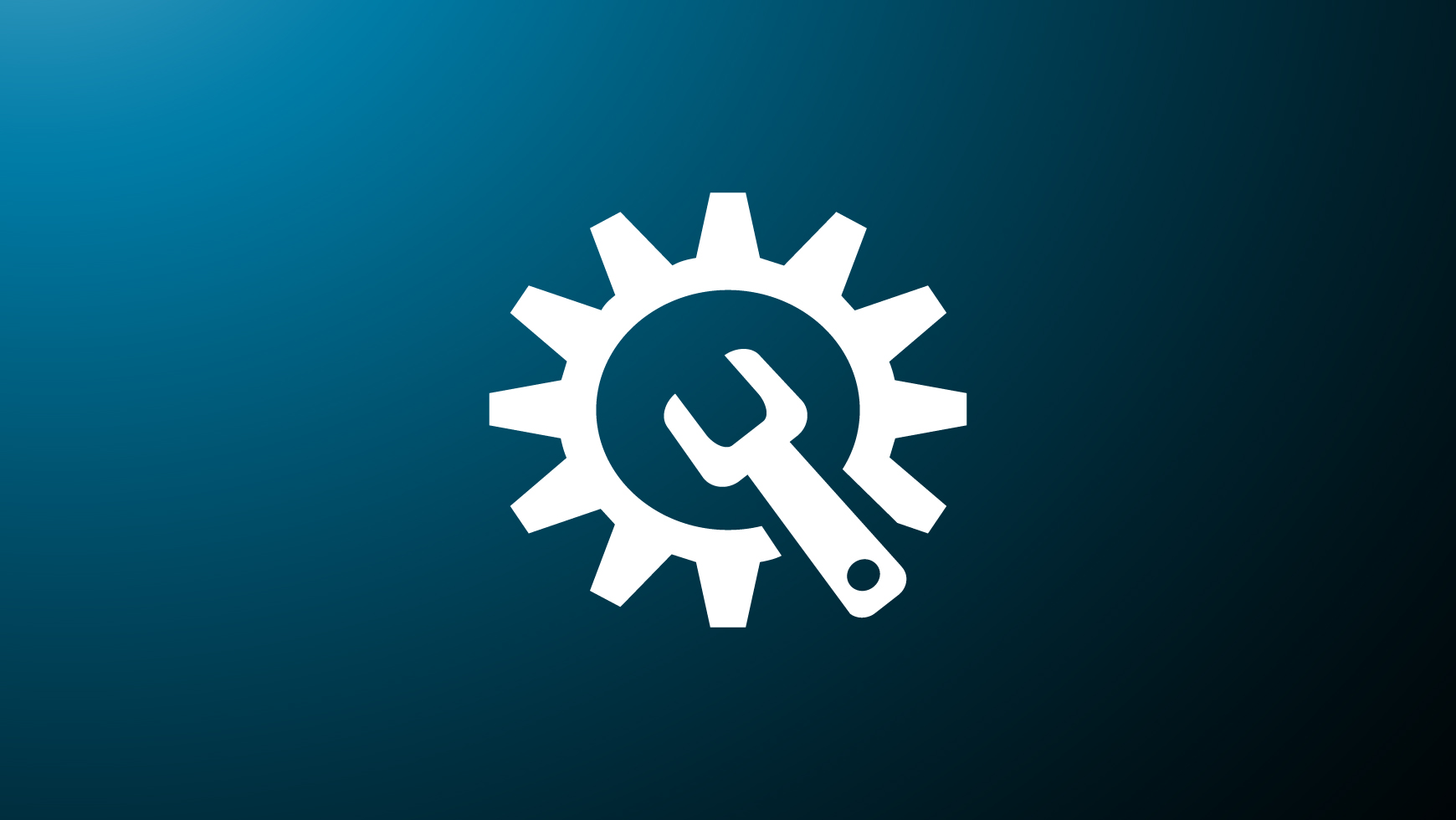 Reliable equipment for safe operation  Icon of cogwheel and wrench